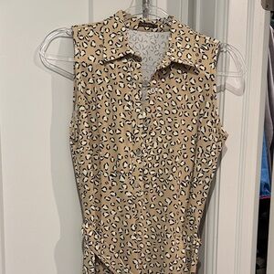 J McLaughlin Leopard Print Sleeveless Dress